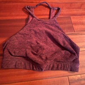 ALO space dye open back bra